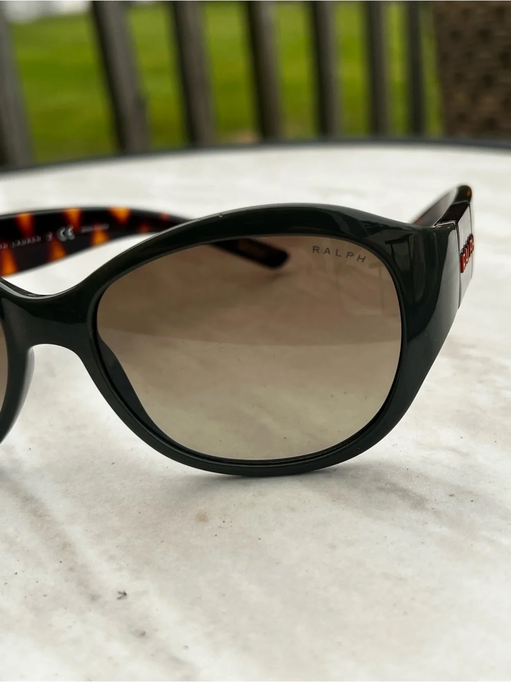 Ralph Lauren Olive Frame Sunglasses with Brown Grady Lenses